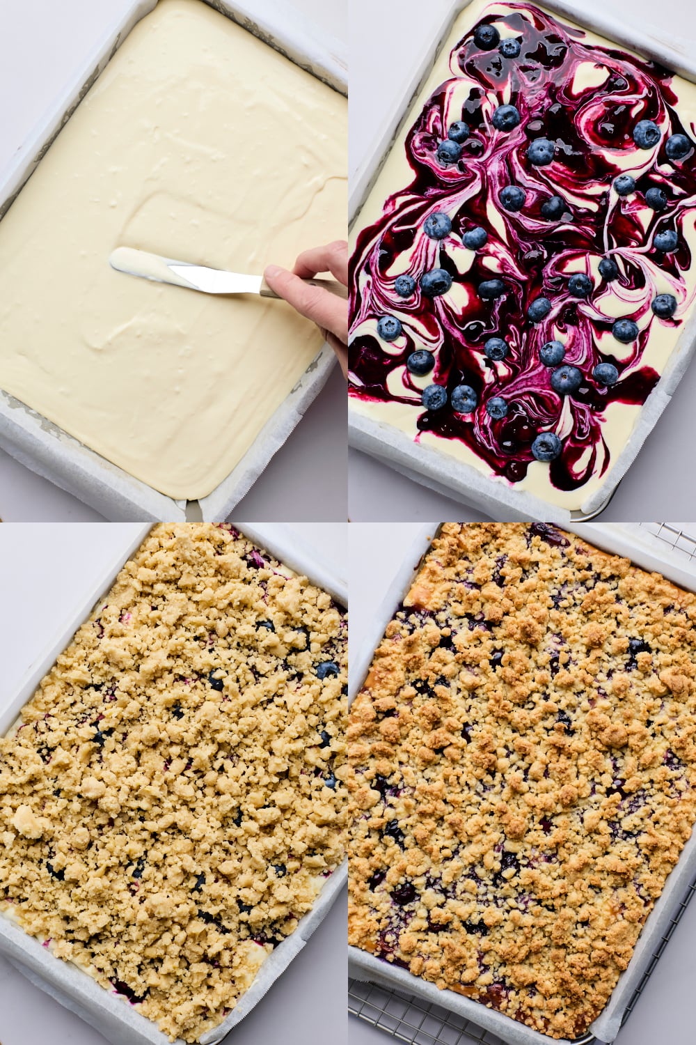 Blueberry Cheesecake Crumble Bars
