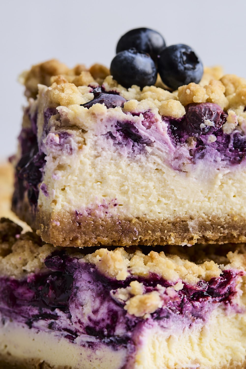Blueberry Cheesecake Crumble Bars