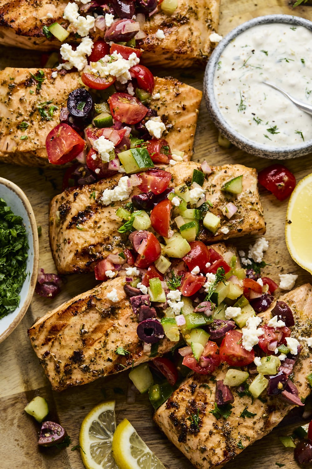 Greek Style Grilled Salmon