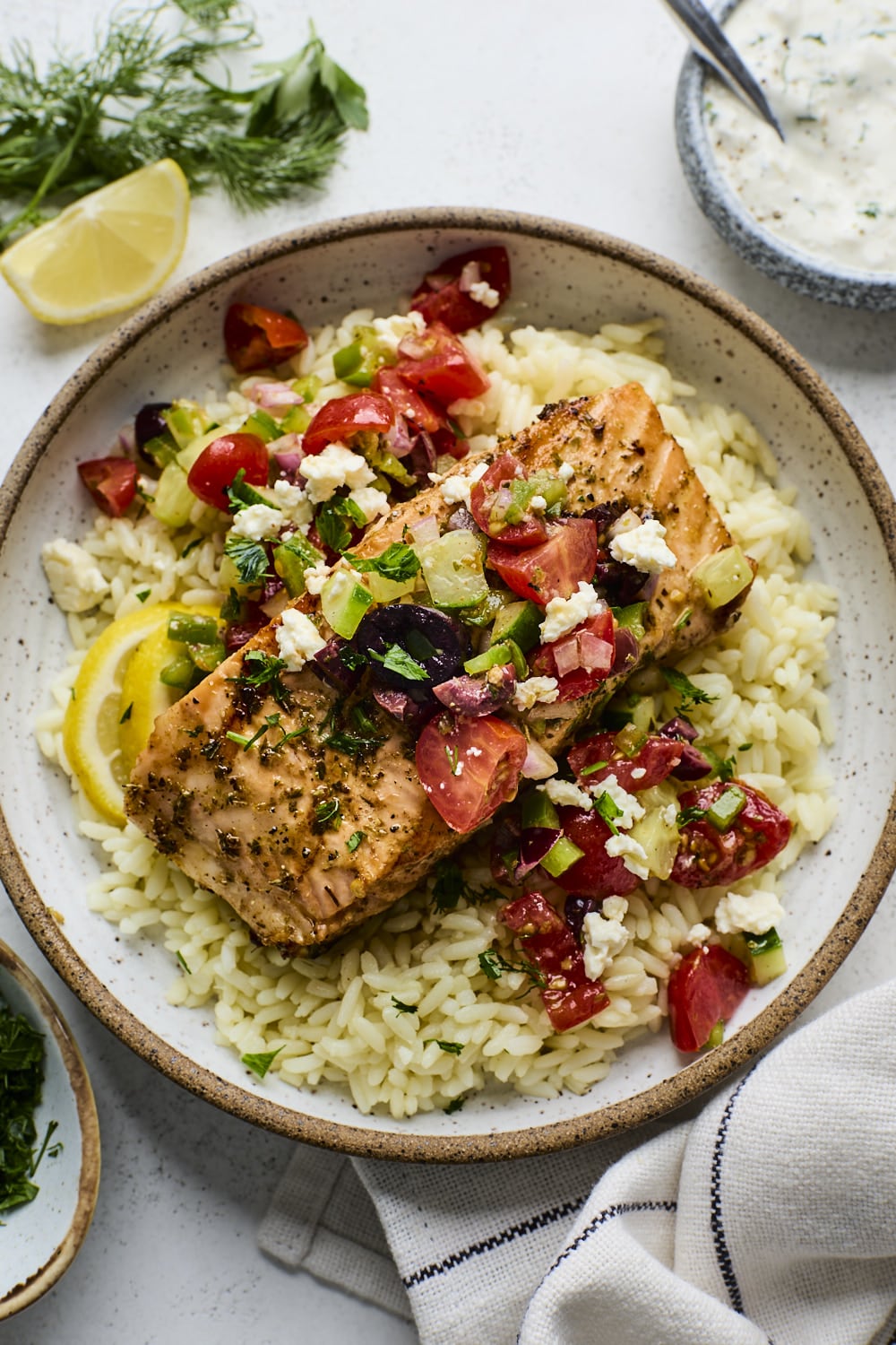 Greek Style Grilled Salmon
