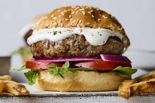 Greek Lamb Burgers