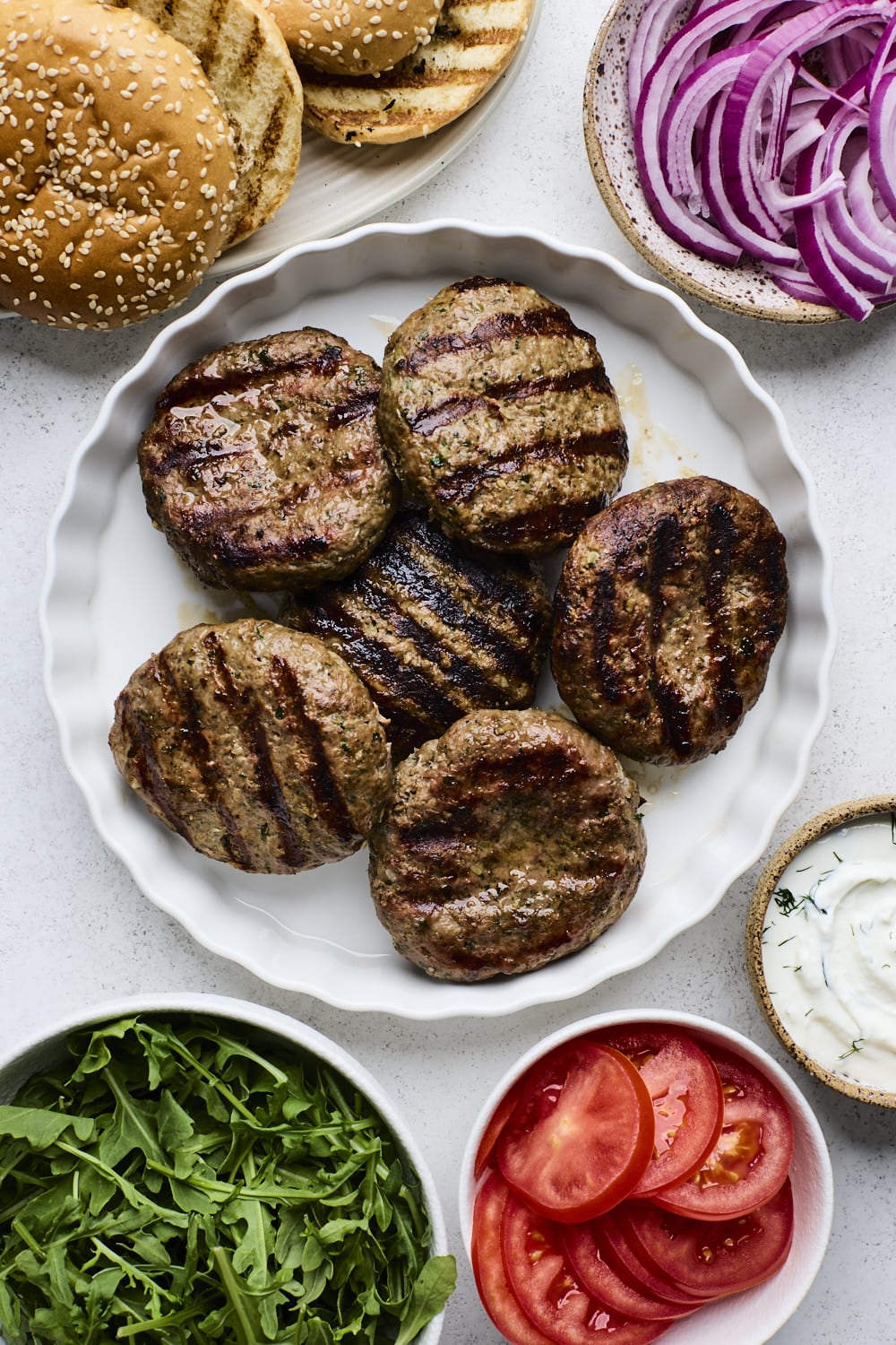 Greek Lamb Burgers