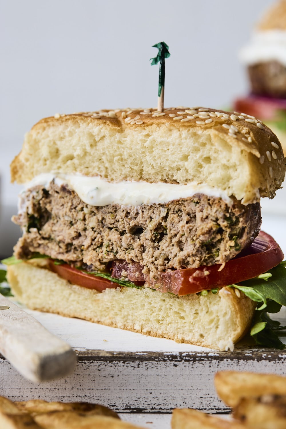 Greek Lamb Burgers