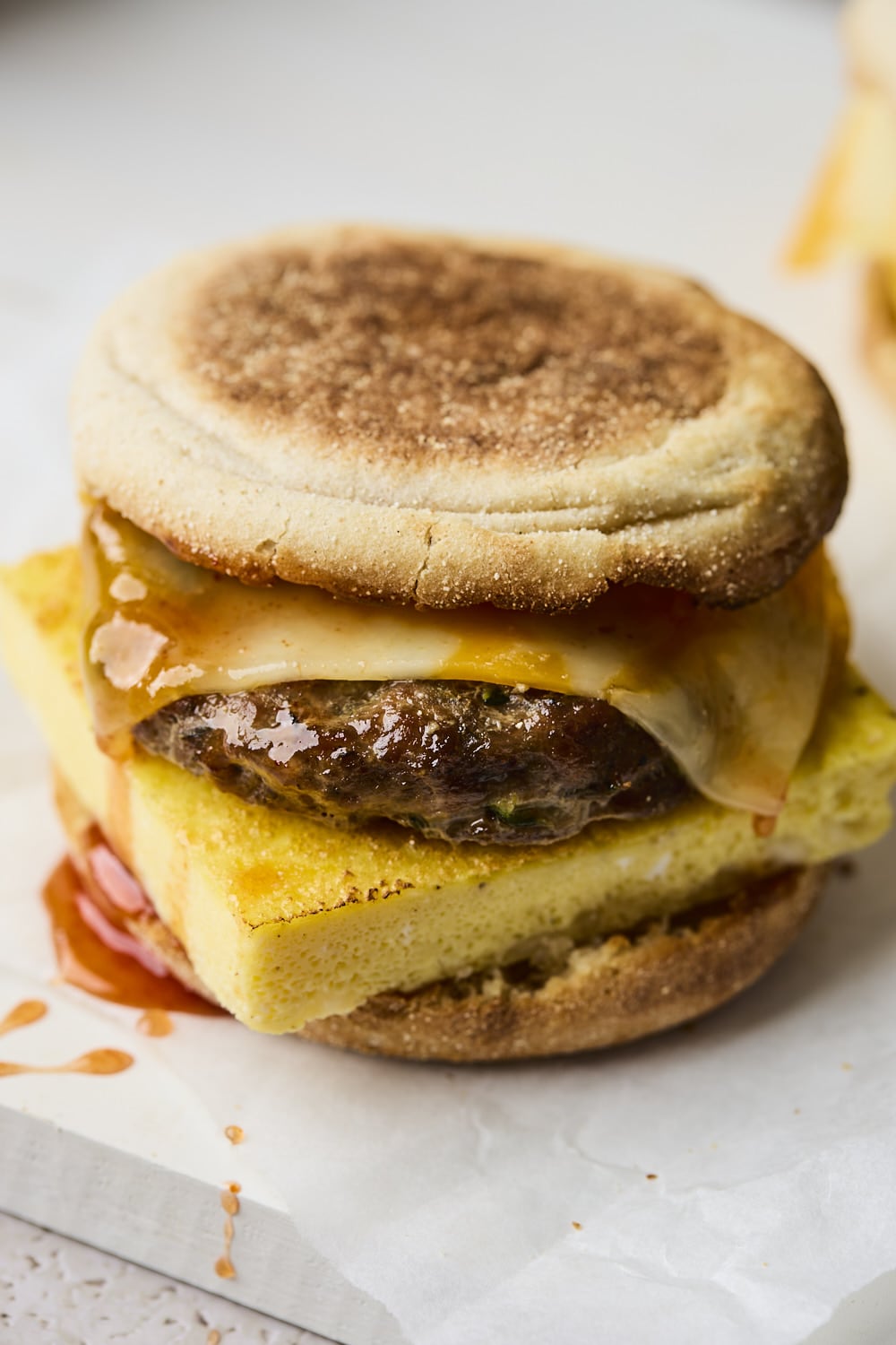 Sausage Egg and Cheese Breakfast Sandwiches