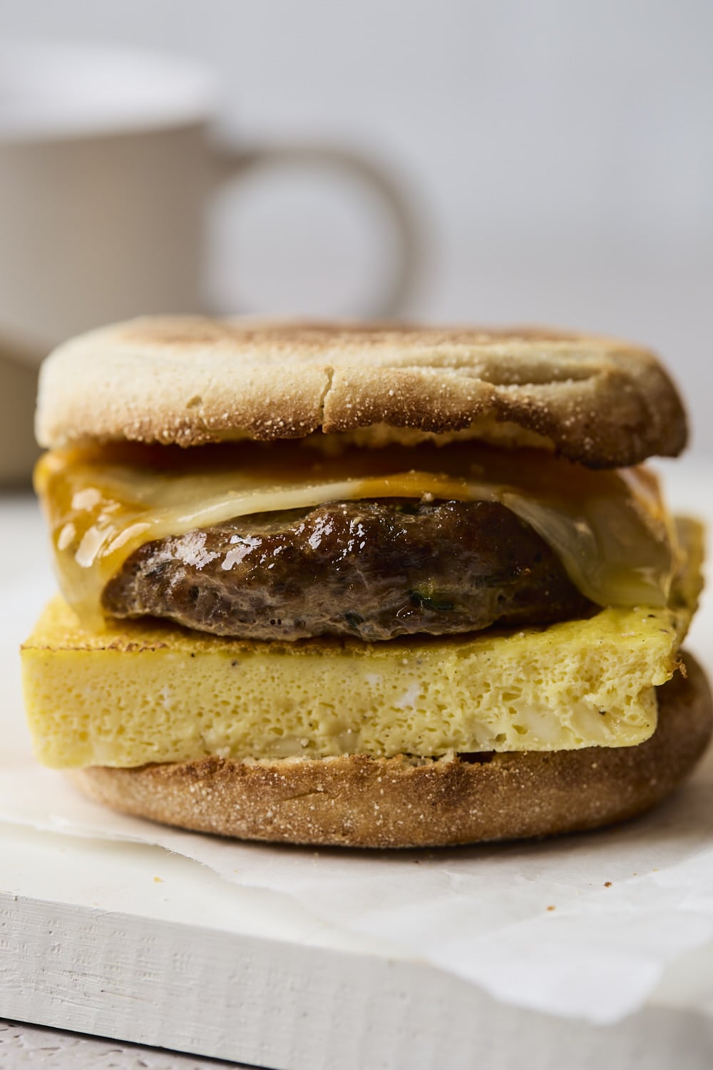 Sausage Egg and Cheese Breakfast Sandwiches