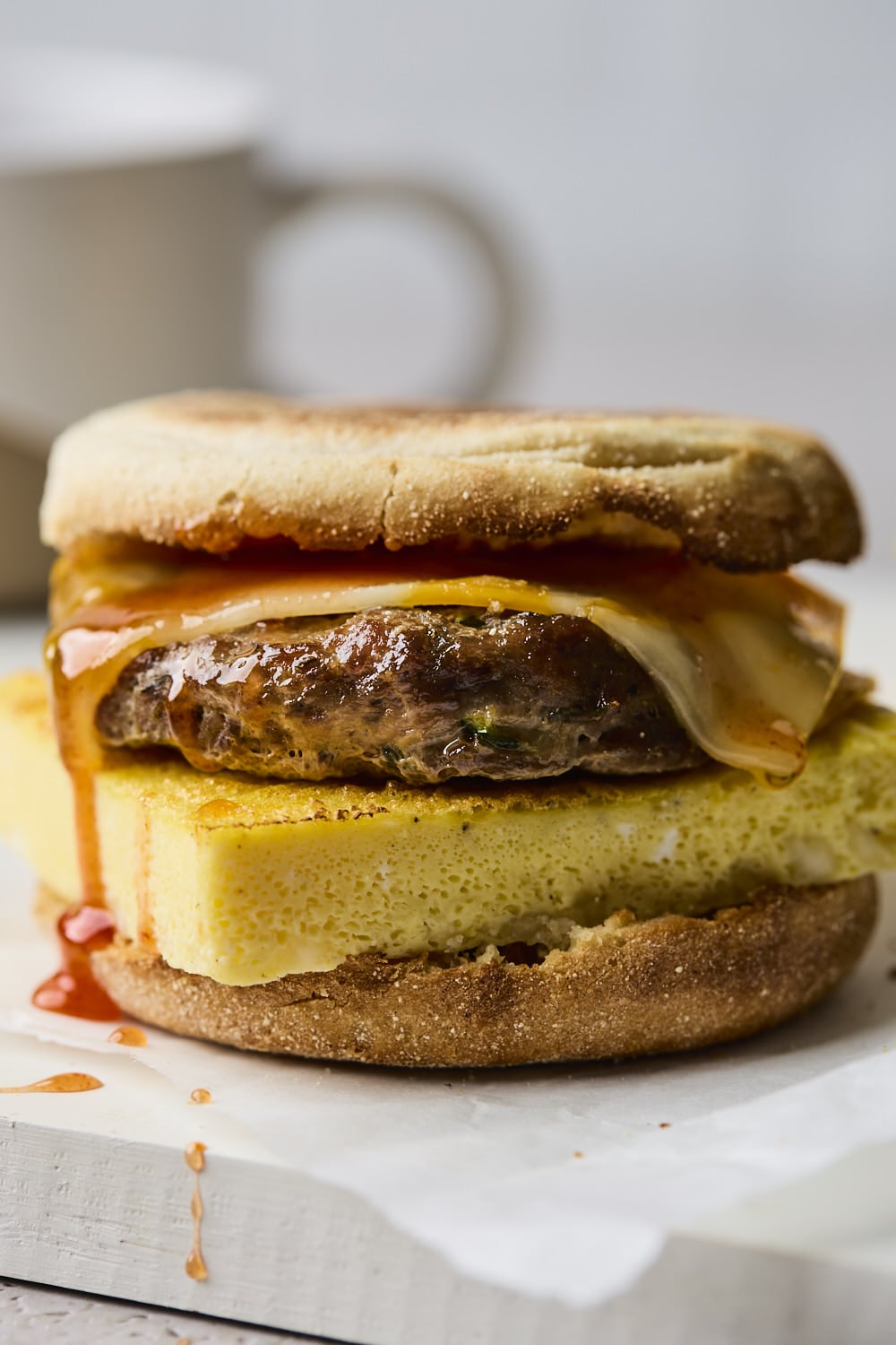 Sausage Egg and Cheese Breakfast Sandwiches