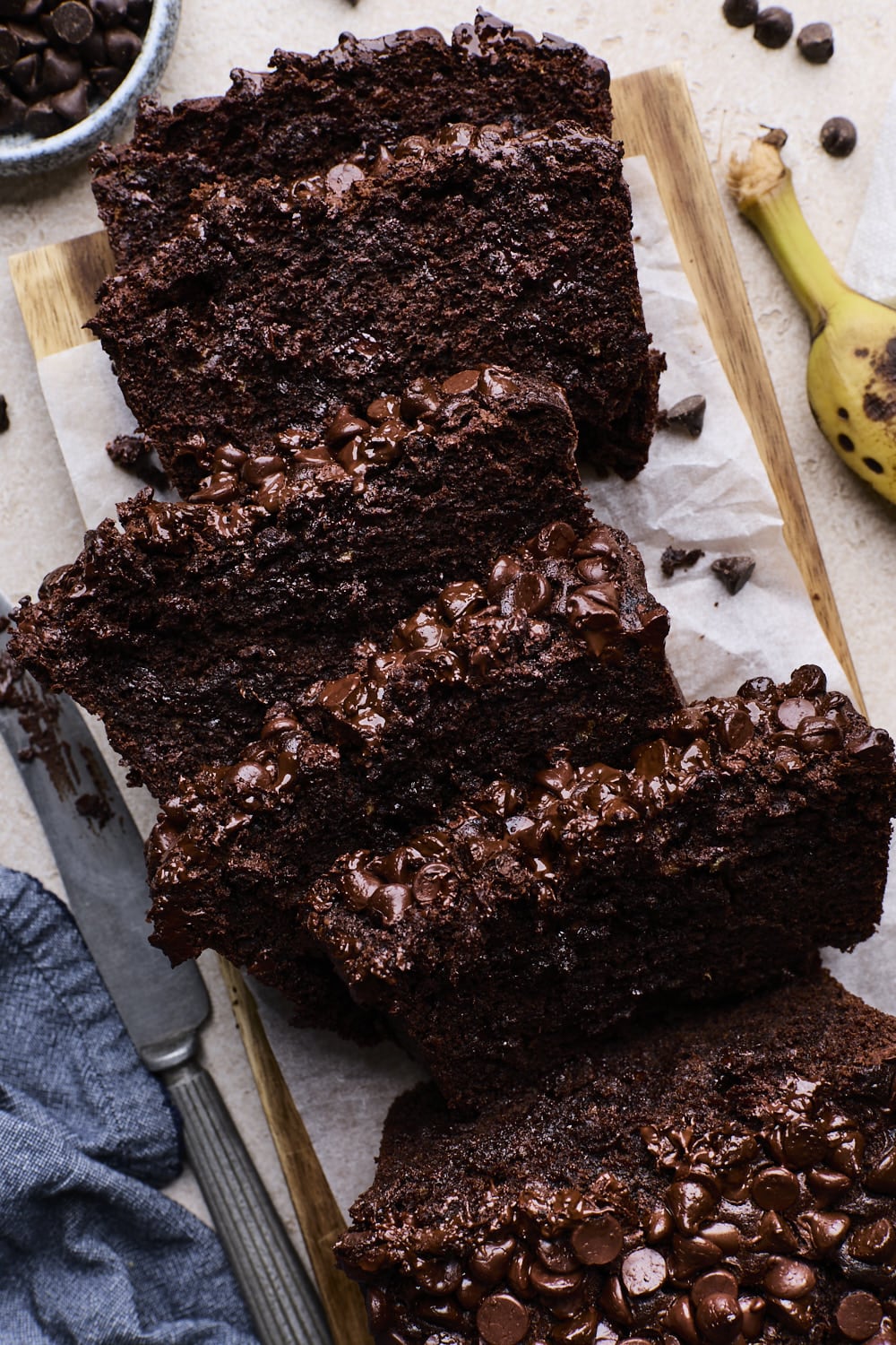 Fudgy Double Chocolate Banana Bread