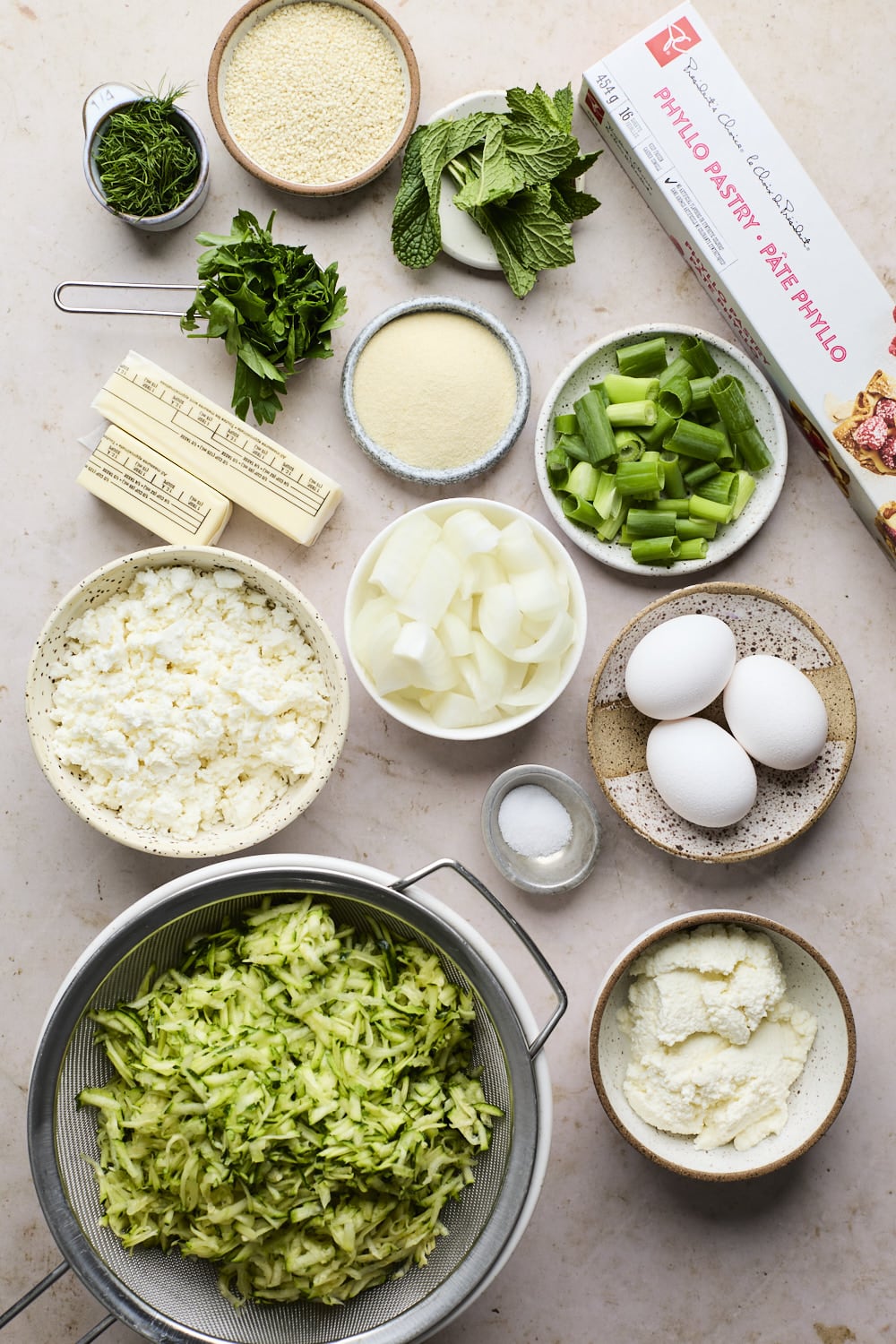 Greek Zucchini Pie - Kolokthopita