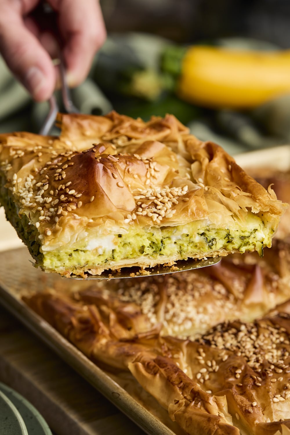 Greek Zucchini Pie - Kolokthopita