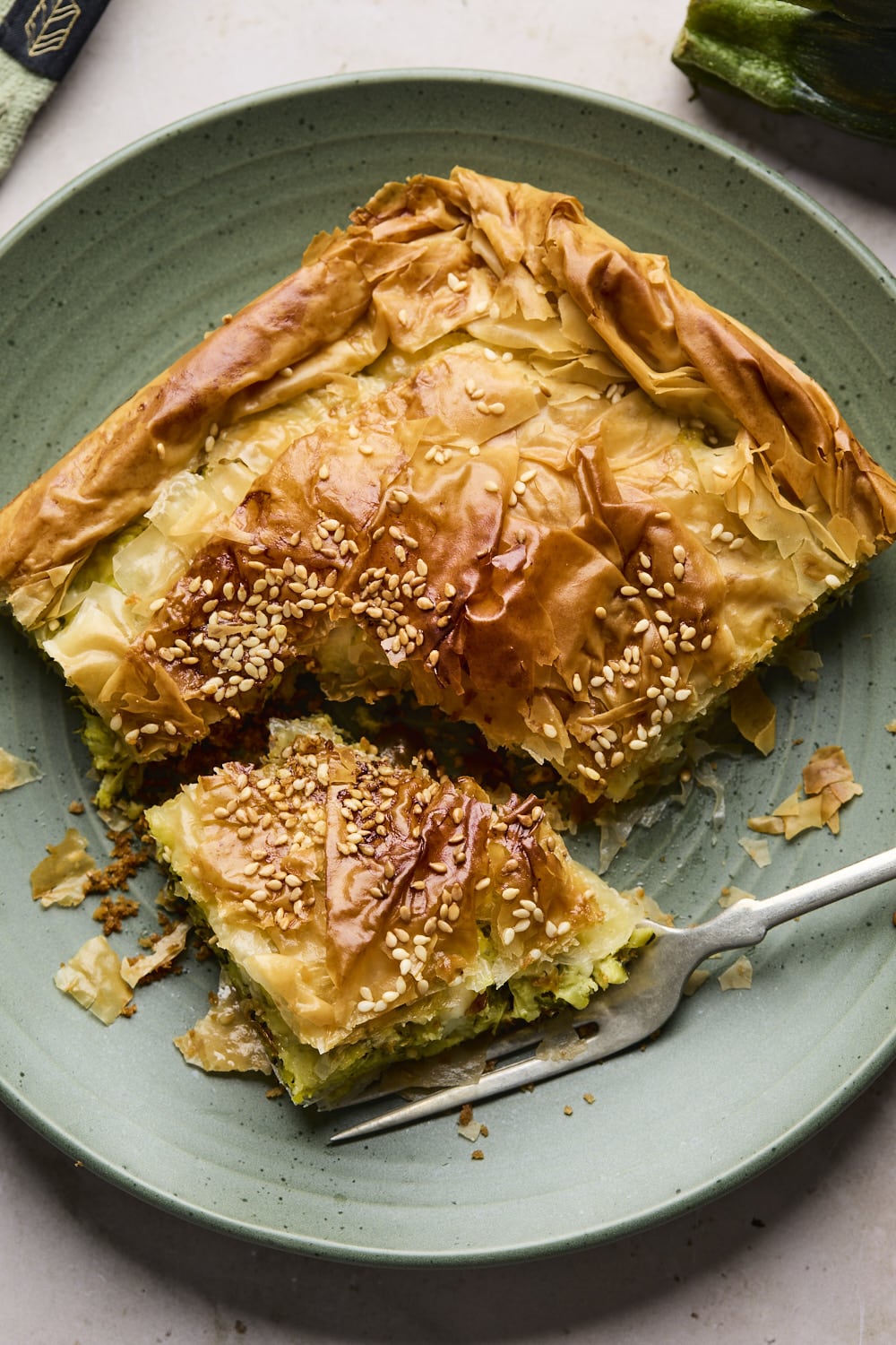 Greek Zucchini Pie - Kolokthopita