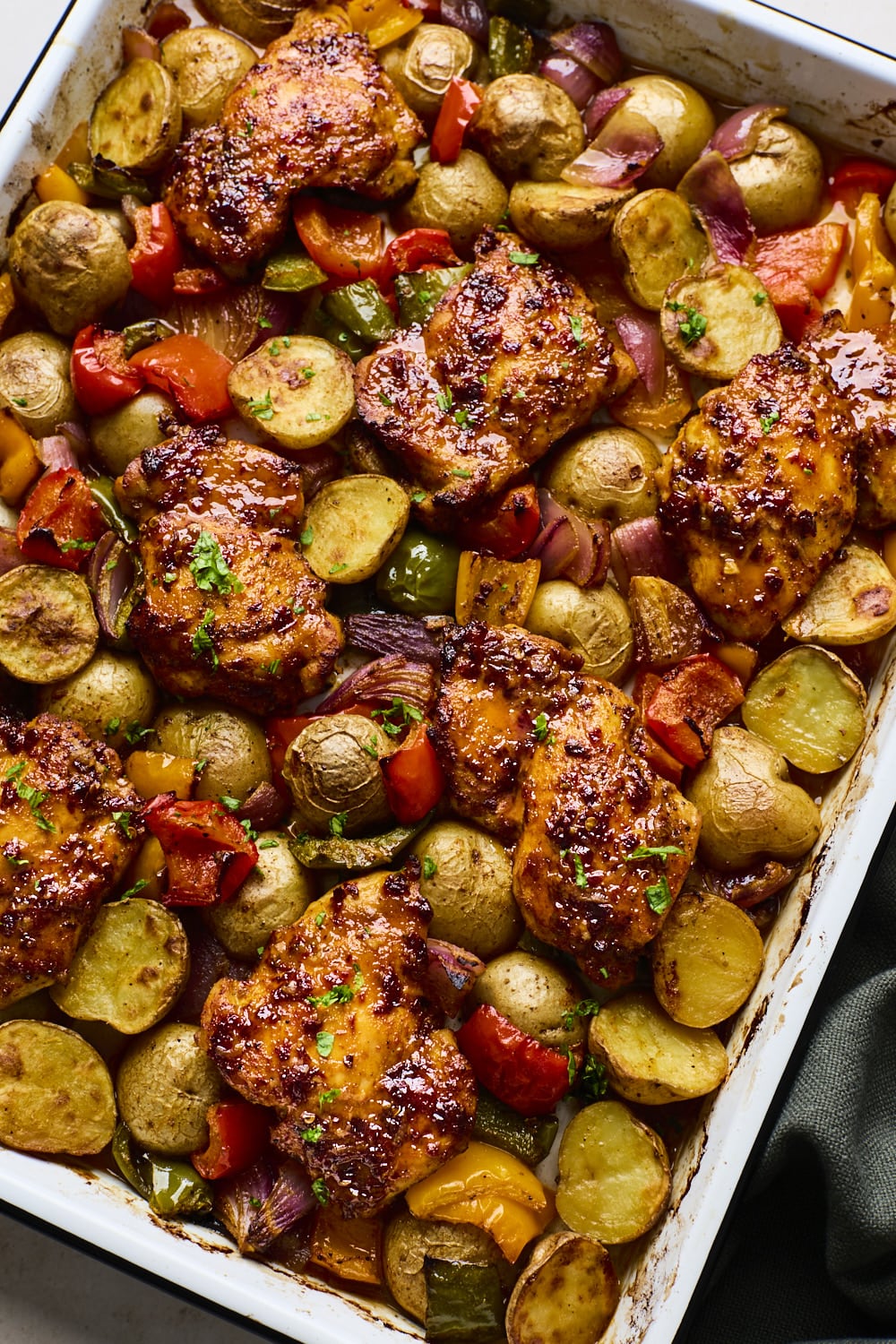 Sheet Pan Honey Chipotle Chicken With Veggies