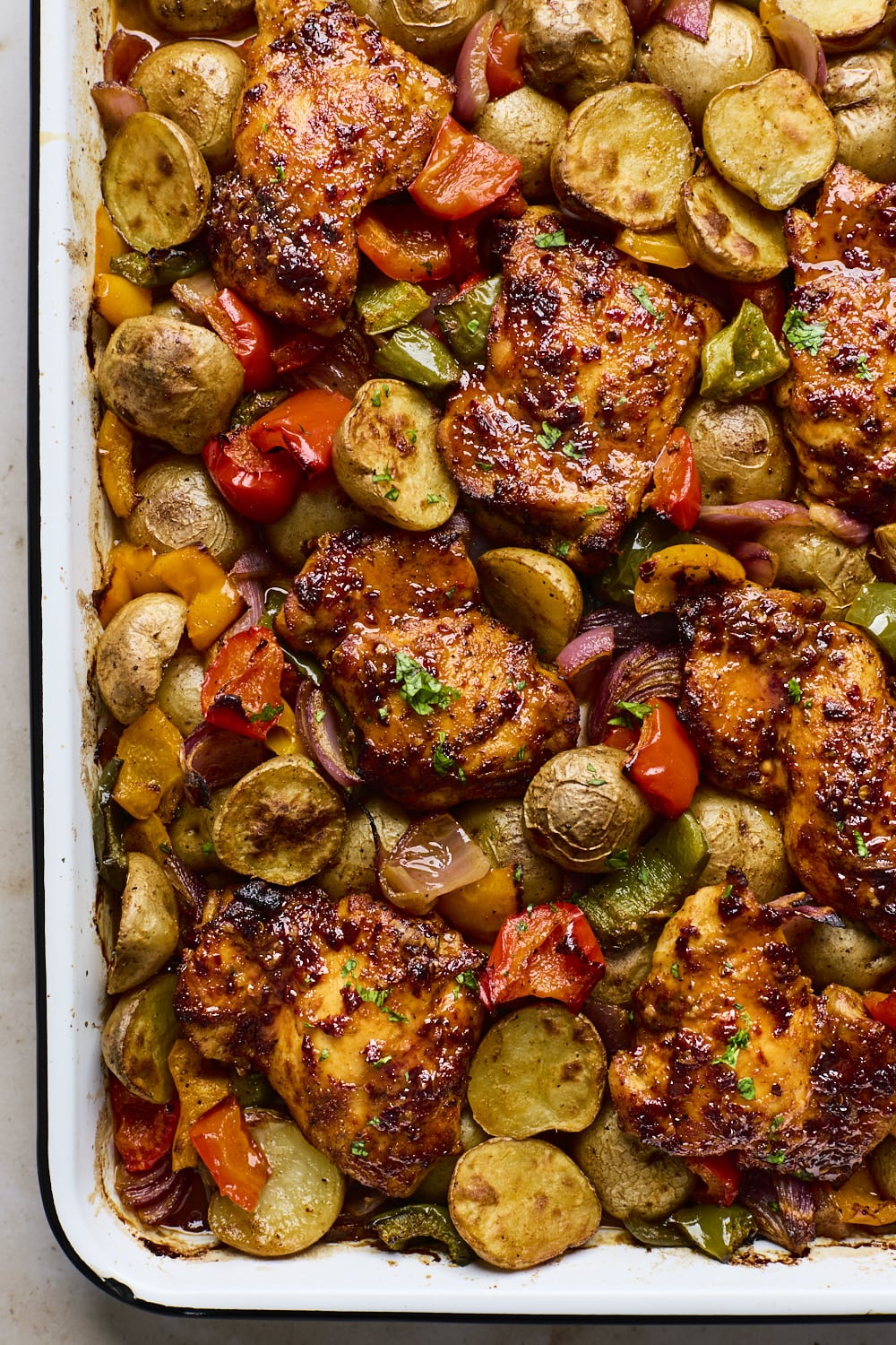 Sheet Pan Honey Chipotle Chicken With Veggies