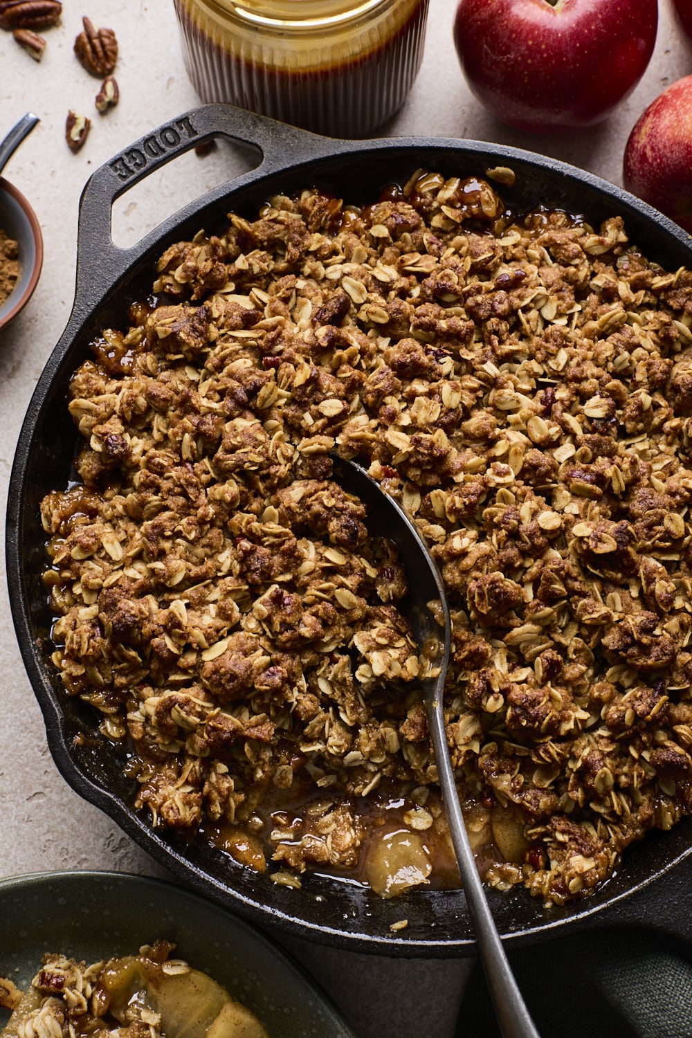 Easy Skillet Apple Crisp