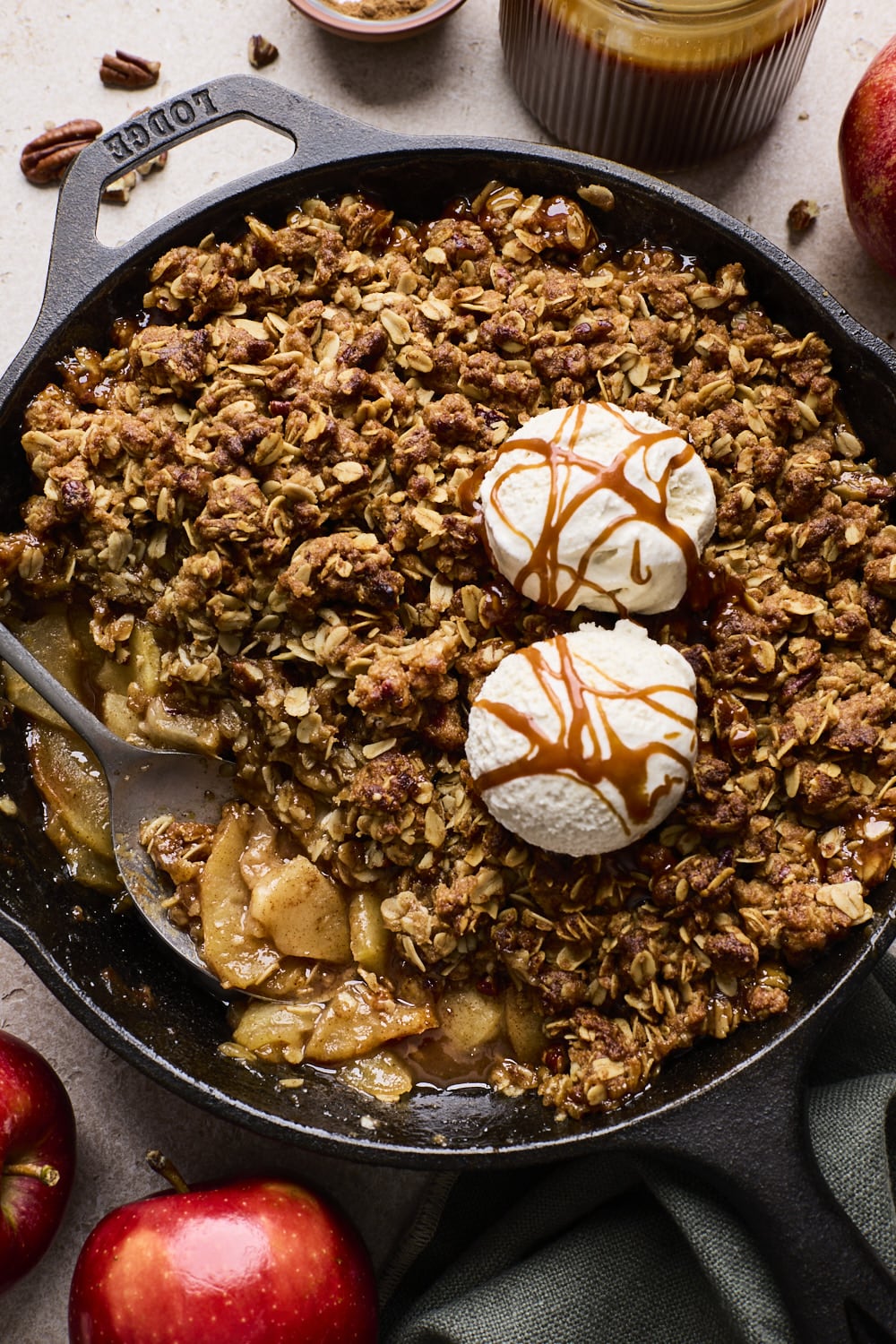Easy Skillet Apple Crisp