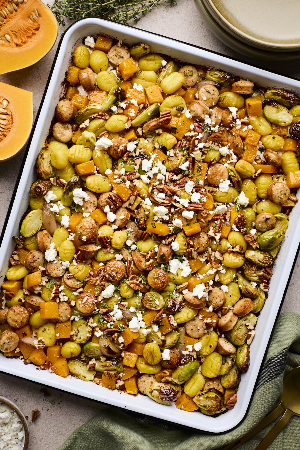 Fall Sheet Pan Gnocchi With Sausage And Vegetables