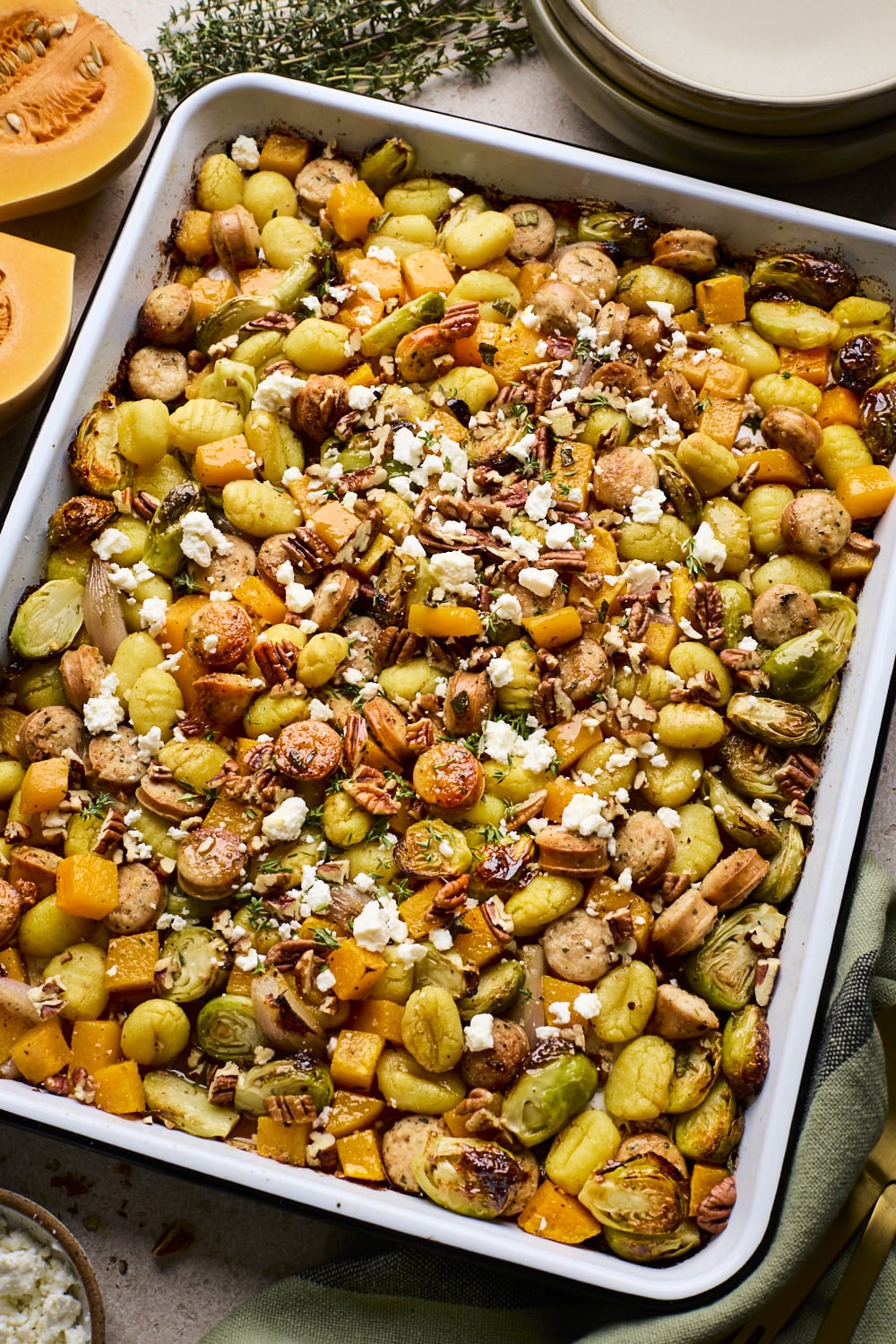 Fall Sheet Pan Gnocchi With Sausage And Vegetables