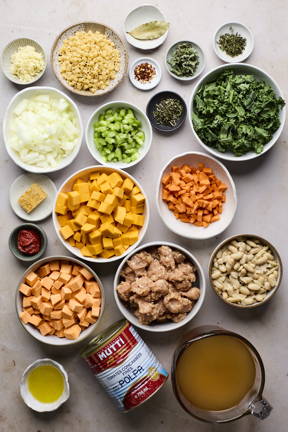 One Pot Fall Minestrone Soup Ingredients