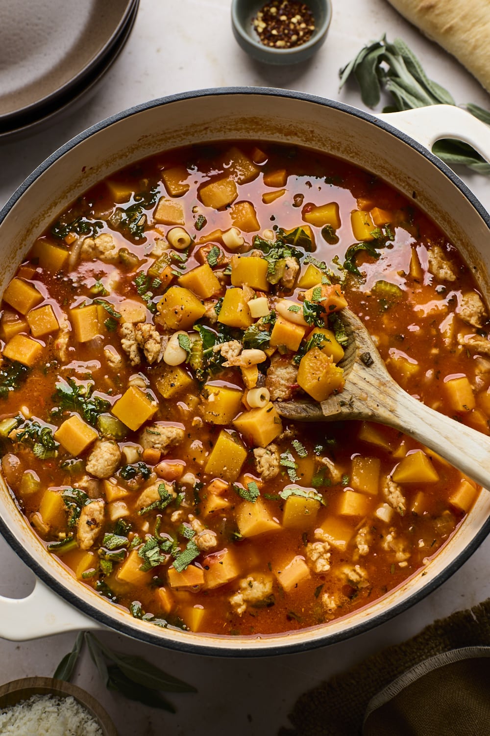 One Pot Fall Minestrone Soup Directions