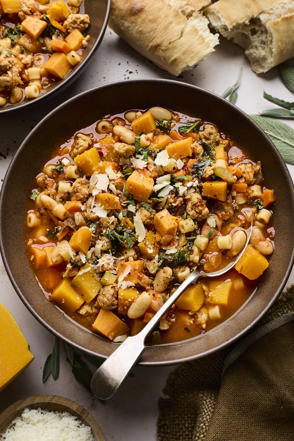 One Pot Fall Minestrone Soup