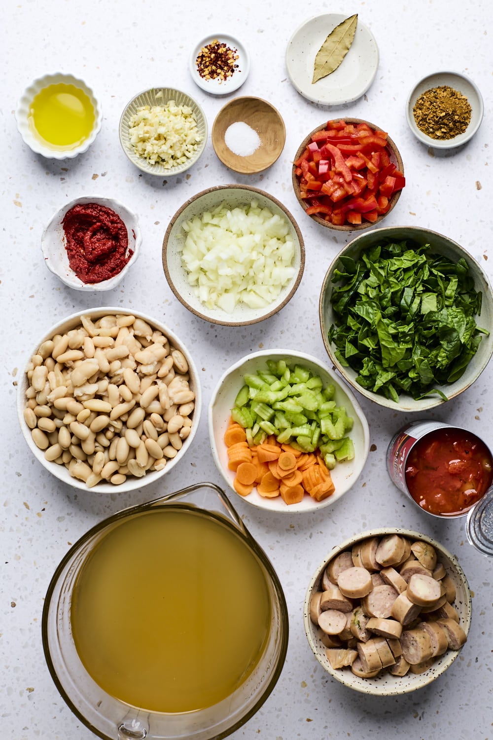 Cajun Style Chicken Sausage White Bean Soup