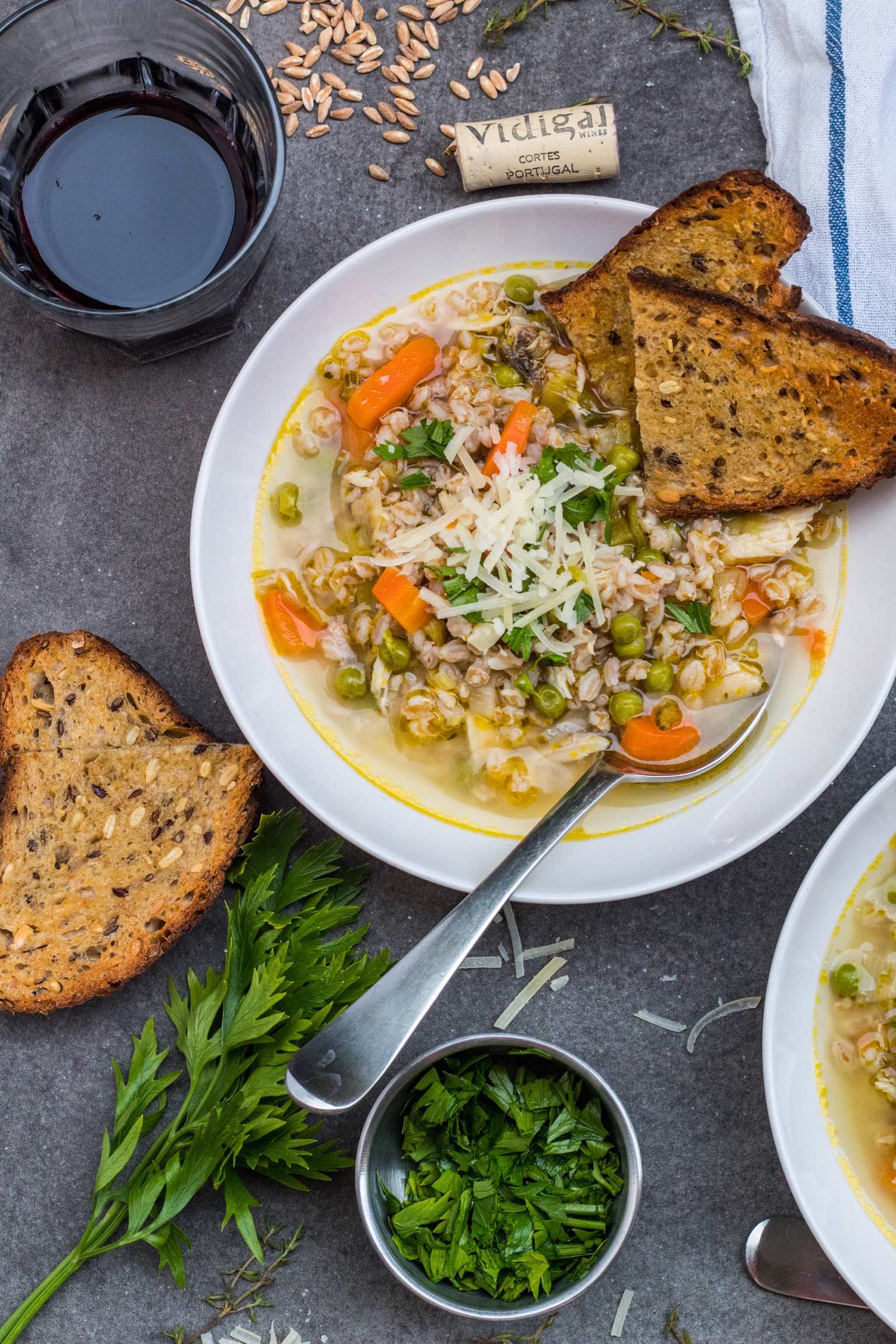 Chicken Farro Soup